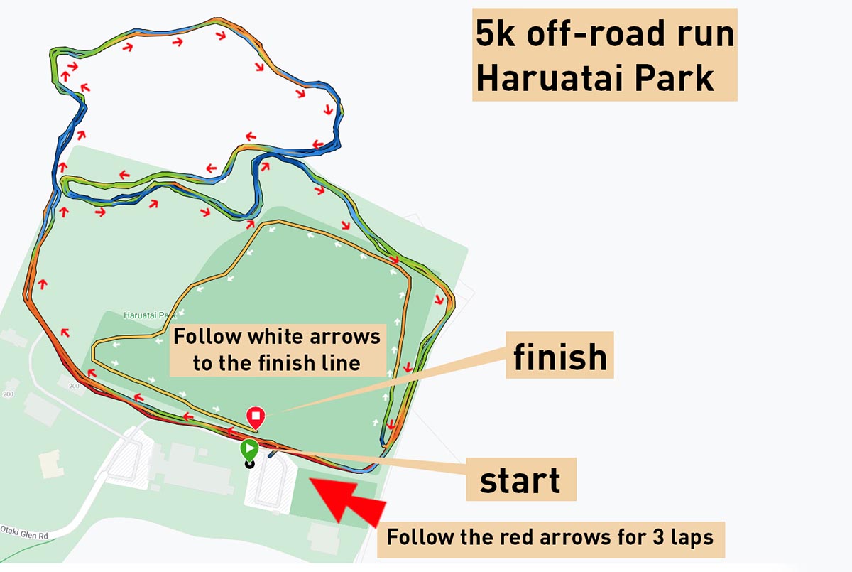 run map around Haruatai Park